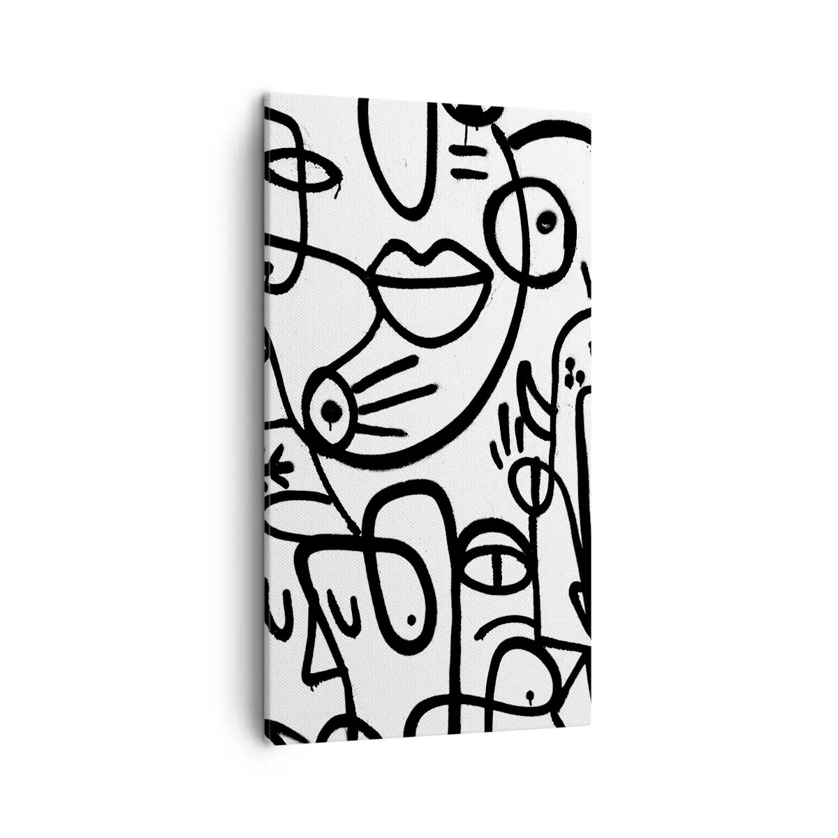 Cuadro sobre lienzo - Impresión de Imagen - Rostros y espejismos - 45x80 cm