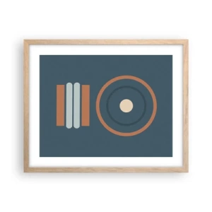 Póster en marco roble claro - La esencia de las cosas - 50x40 cm