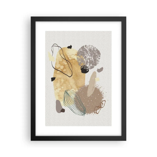 Póster en marco negro - Plumología aplicada - 30x40 cm