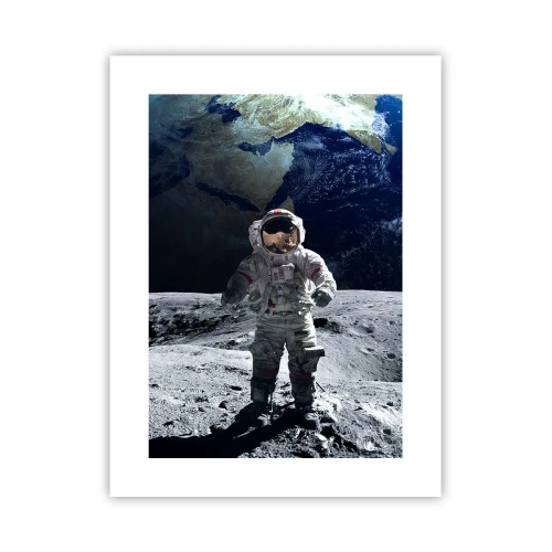 Póster - Saludos desde la Luna - 30x40 cm