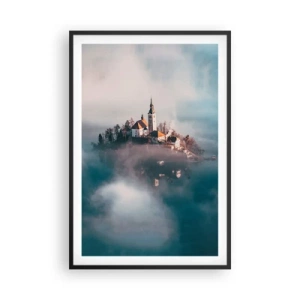 Póster en marco negro - Isla de los sueños - 61x91 cm