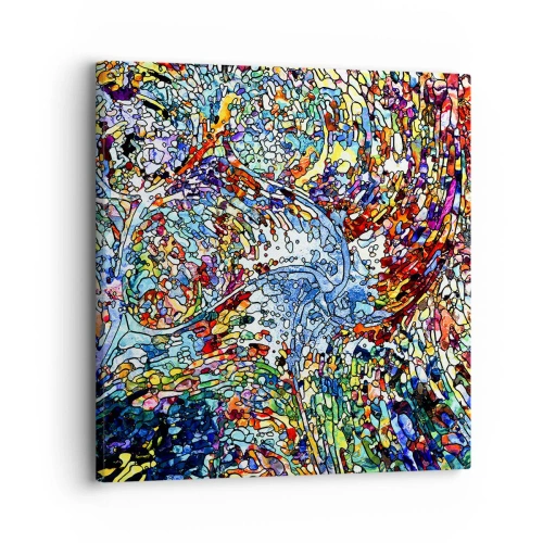 Cuadro sobre lienzo - Impresión de Imagen - Vidriera - 30x30 cm