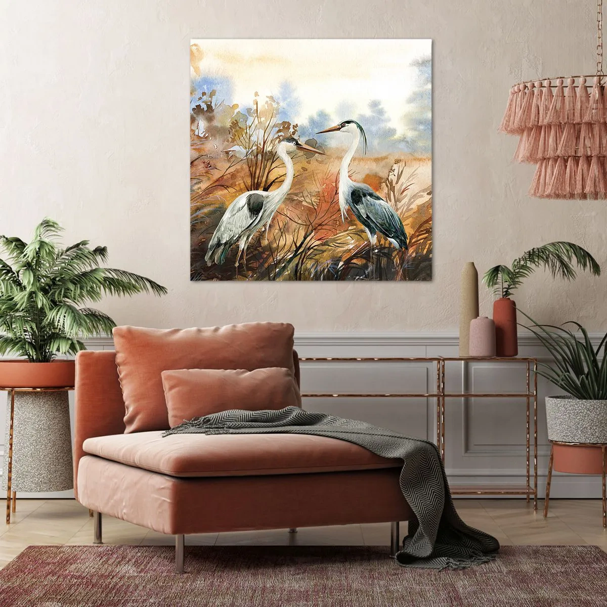 Cuadro sobre lienzo - Impresión de Imagen - ¿A dónde nos dirigimos en otoño? - 60x60 cm