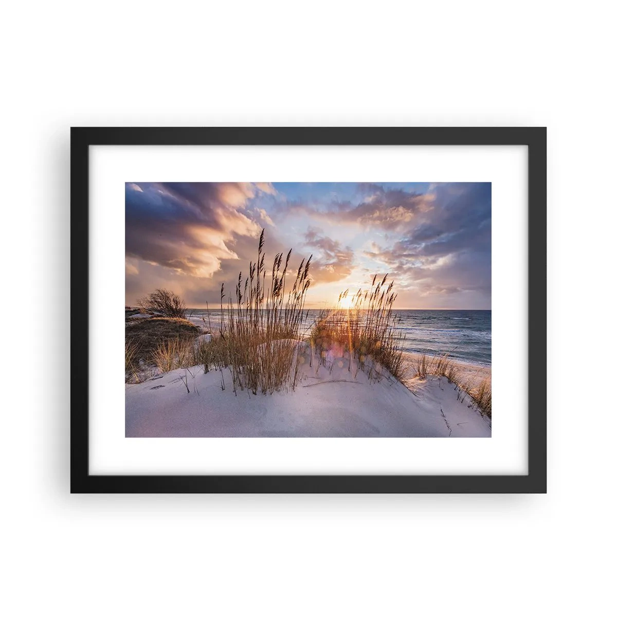 Póster en marco negro - Adiós al sol y al viento - 40x30 cm
