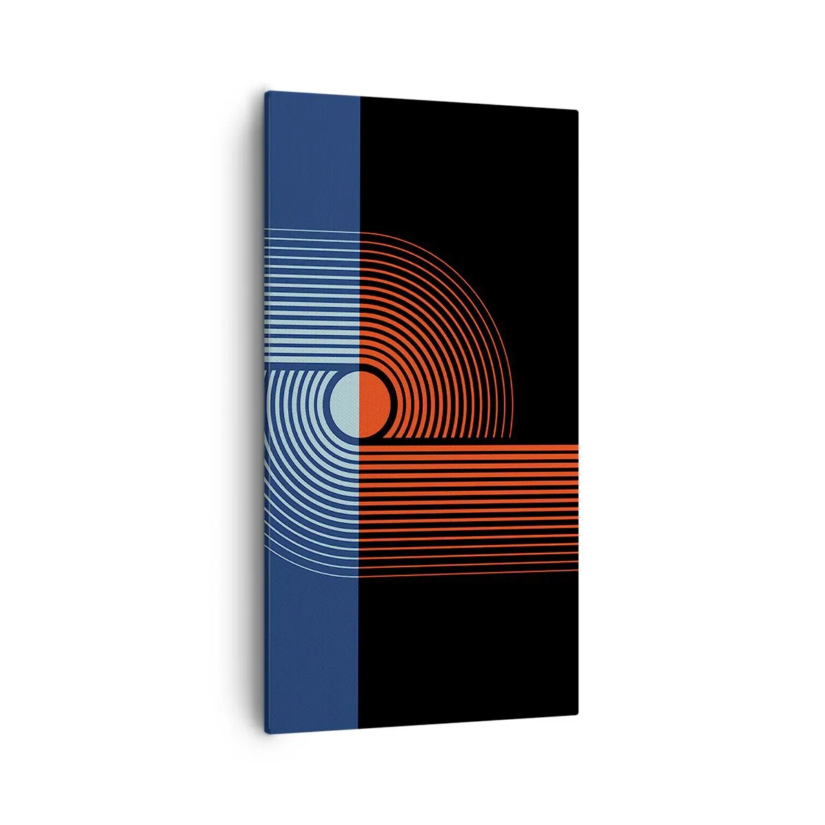 Cuadro sobre lienzo - Impresión de Imagen - En un abrazo geométrico - 55x100 cm