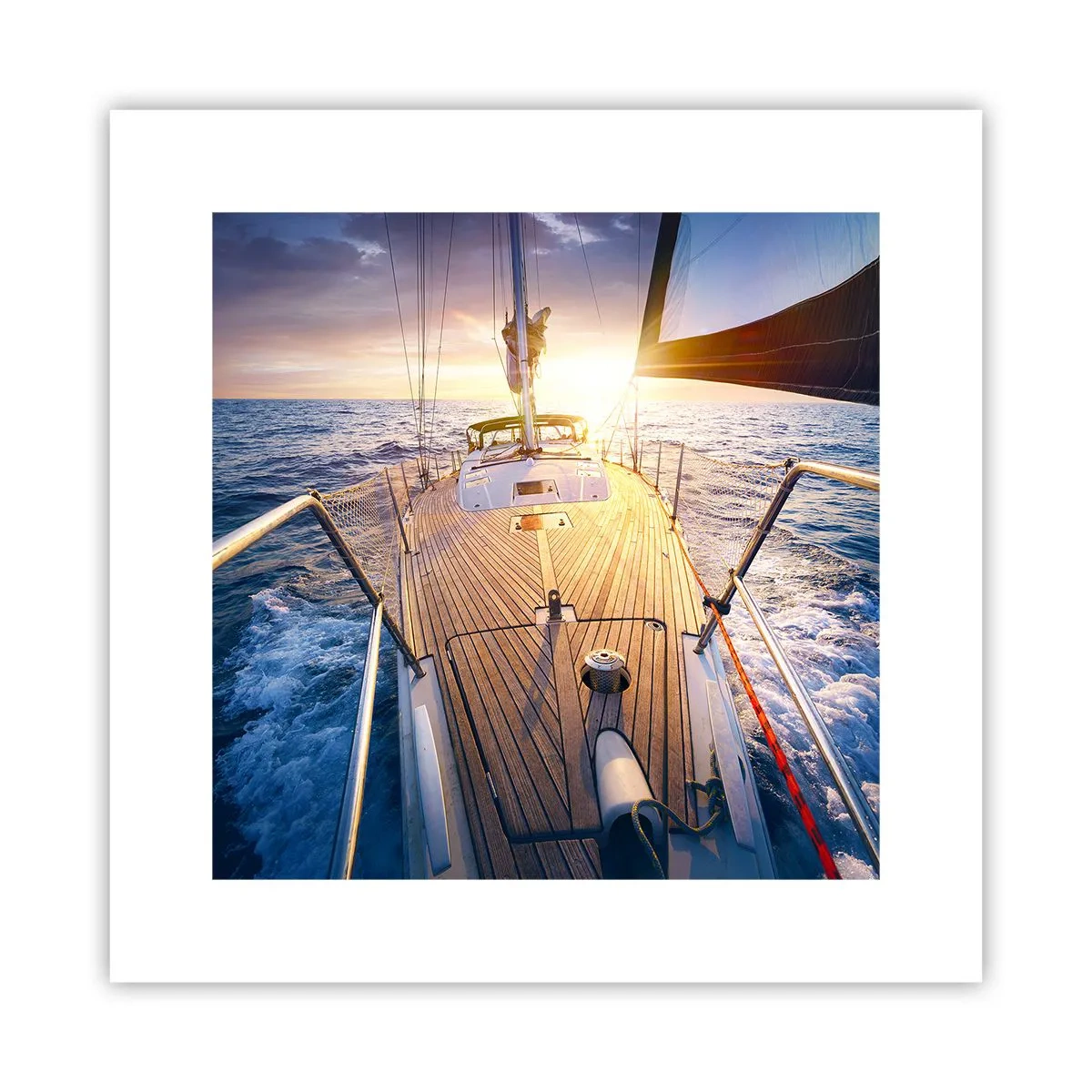 Póster - Corriendo sobre las olas - 30x30 cm