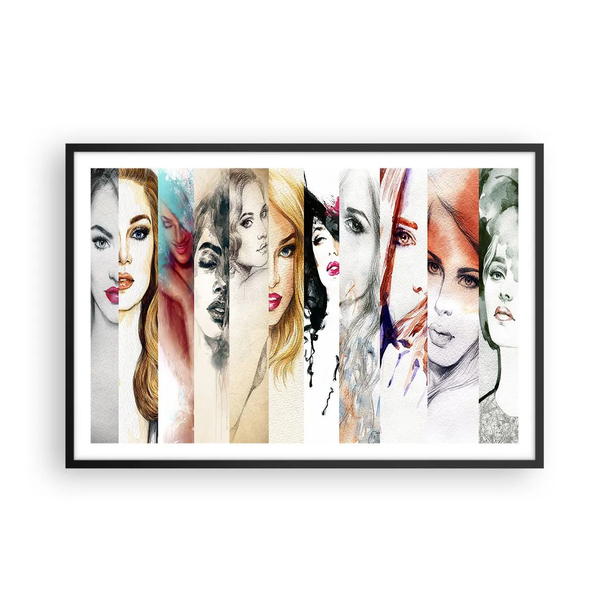 Póster en marco negro - Y siempre eres tú - 91x61 cm