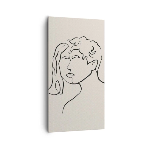 Cuadro sobre lienzo - Impresión de Imagen - Y se convirtieron en uno - 55x100 cm