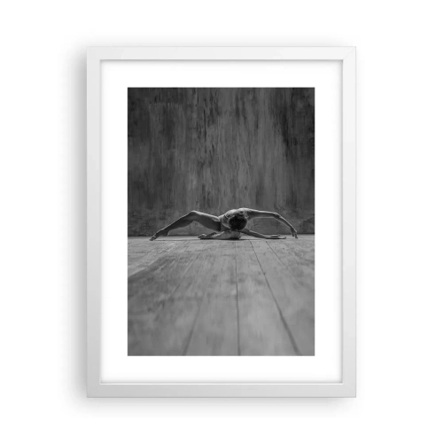 Póster en marco blanco - Simetría encontrada - 30x40 cm