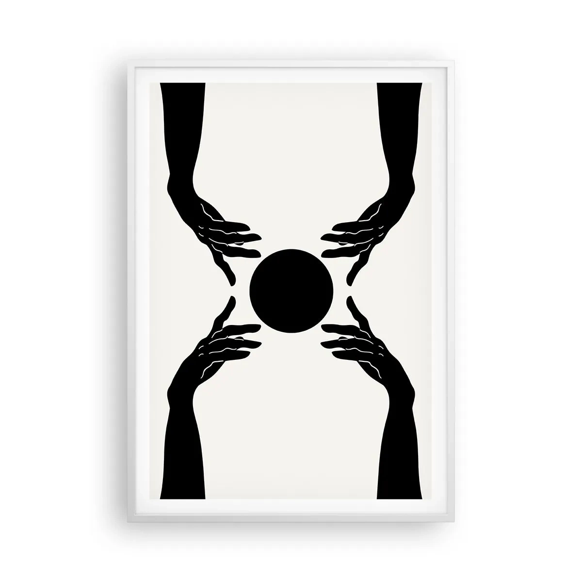 Póster en marco blanco - Una señal secreta - 70x100 cm