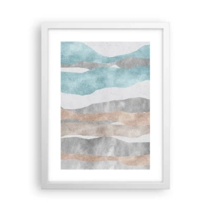 Póster en marco blanco - Un estudio de la cercanía - 30x40 cm