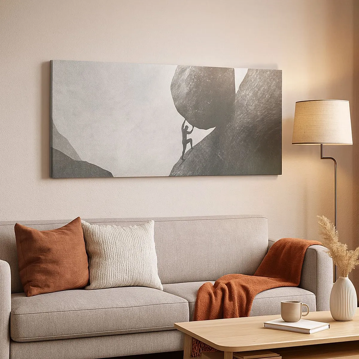 Cuadro sobre lienzo - Impresión de Imagen - Creo, contra toda esperanza - 100x40 cm