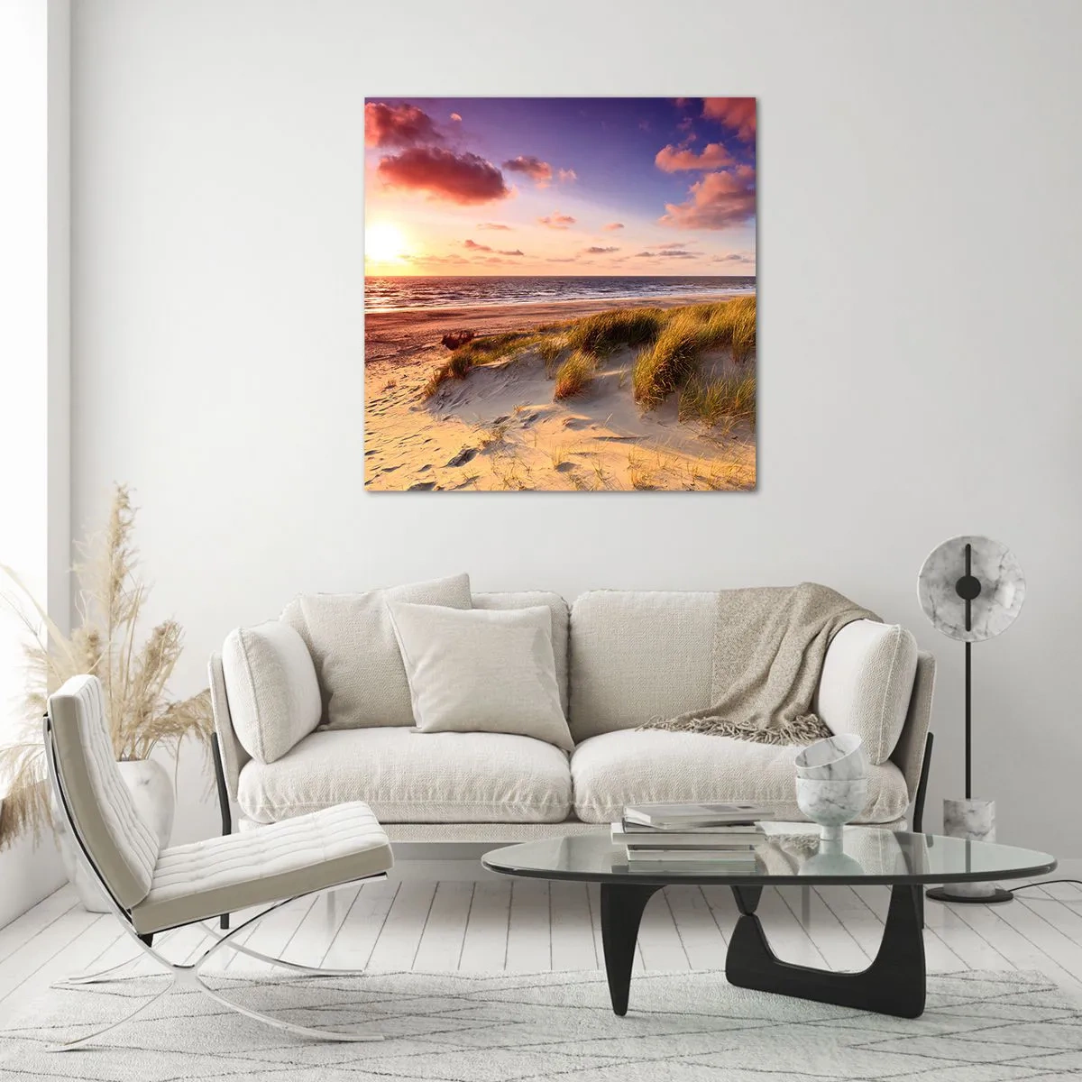 Cuadro sobre vidrio - Impresiones sobre Vidrio - Se siente la brisa veraniega - 40x40 cm