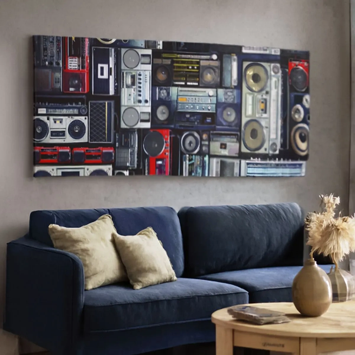 Cuadro sobre lienzo - Impresión de Imagen - Nostalgia de los 80. - 100x40 cm