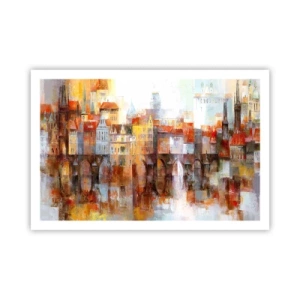 Póster - Puente y ciudad - 91x61 cm