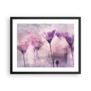 Póster en marco negro - Sueño de flores - 50x40 cm