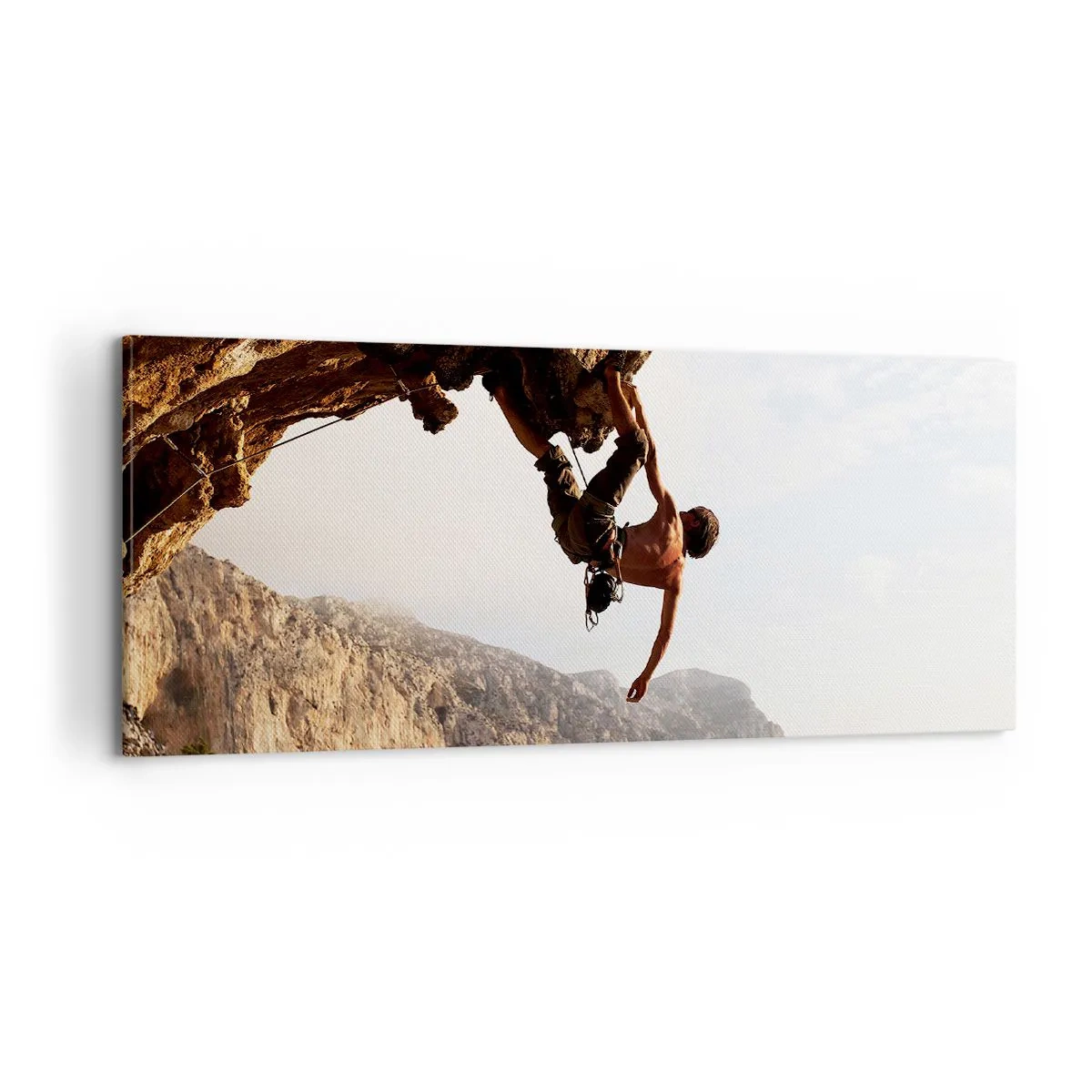 Cuadro sobre lienzo - Impresión de Imagen - Un mundo en la roca - 100x40 cm