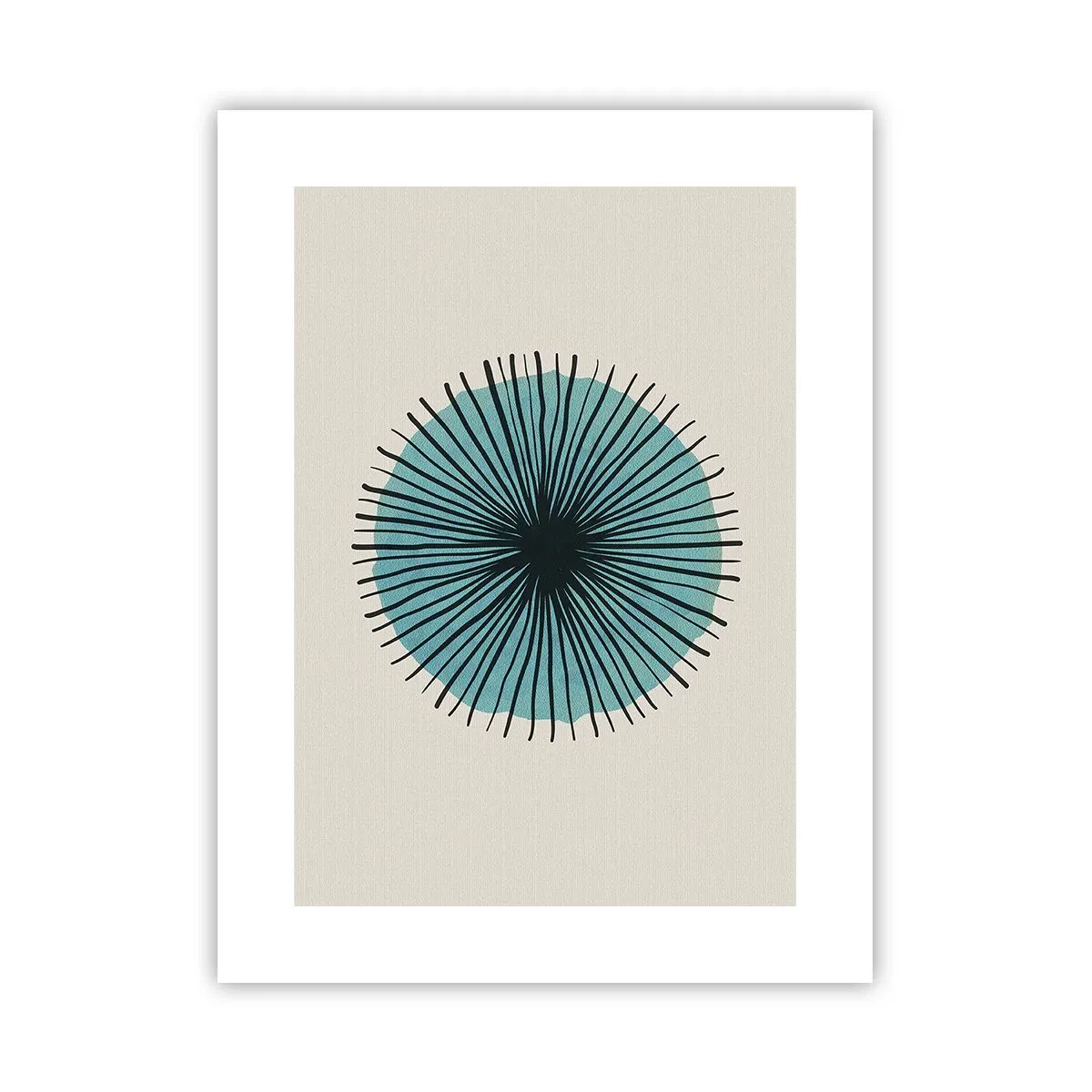 Póster - Radiante en azul - 30x40 cm