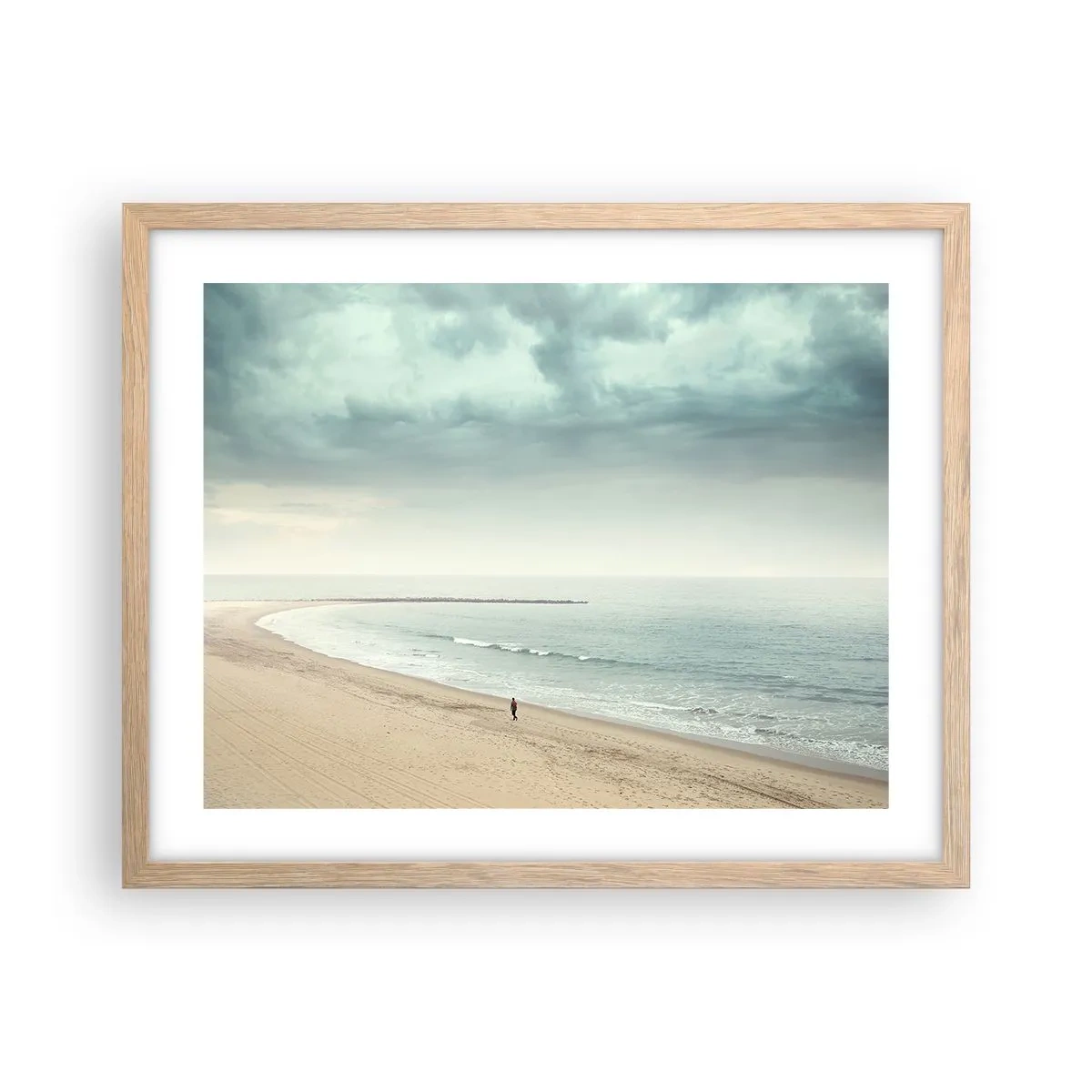 Póster en marco roble claro - En busca de la paz - 50x40 cm