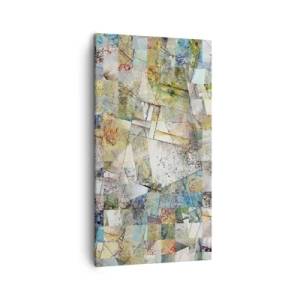 Cuadro sobre lienzo - Impresión de Imagen - Remodelación geométrica - 45x80 cm