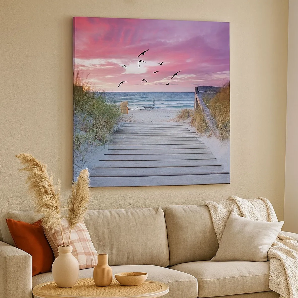 Cuadro sobre lienzo - Impresión de Imagen - Impresión del Báltico - 30x30 cm