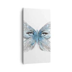 Cuadro sobre lienzo - Impresión de Imagen - Mirada de mariposa - 55x100 cm