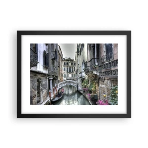 Póster en marco negro - Durante siglos, un sueño - 40x30 cm