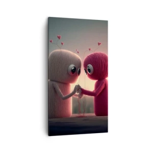 Cuadro sobre lienzo - Impresión de Imagen - Todo el mundo puede amar - 45x80 cm