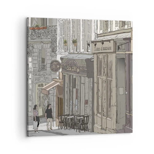 Cuadro sobre lienzo - Impresión de Imagen - Alegrías urbanas - 50x50 cm