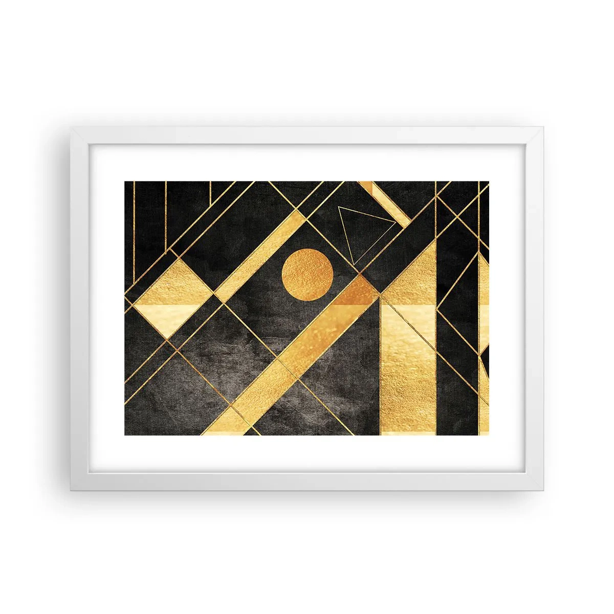 Póster en marco blanco - Sol del desierto - 40x30 cm