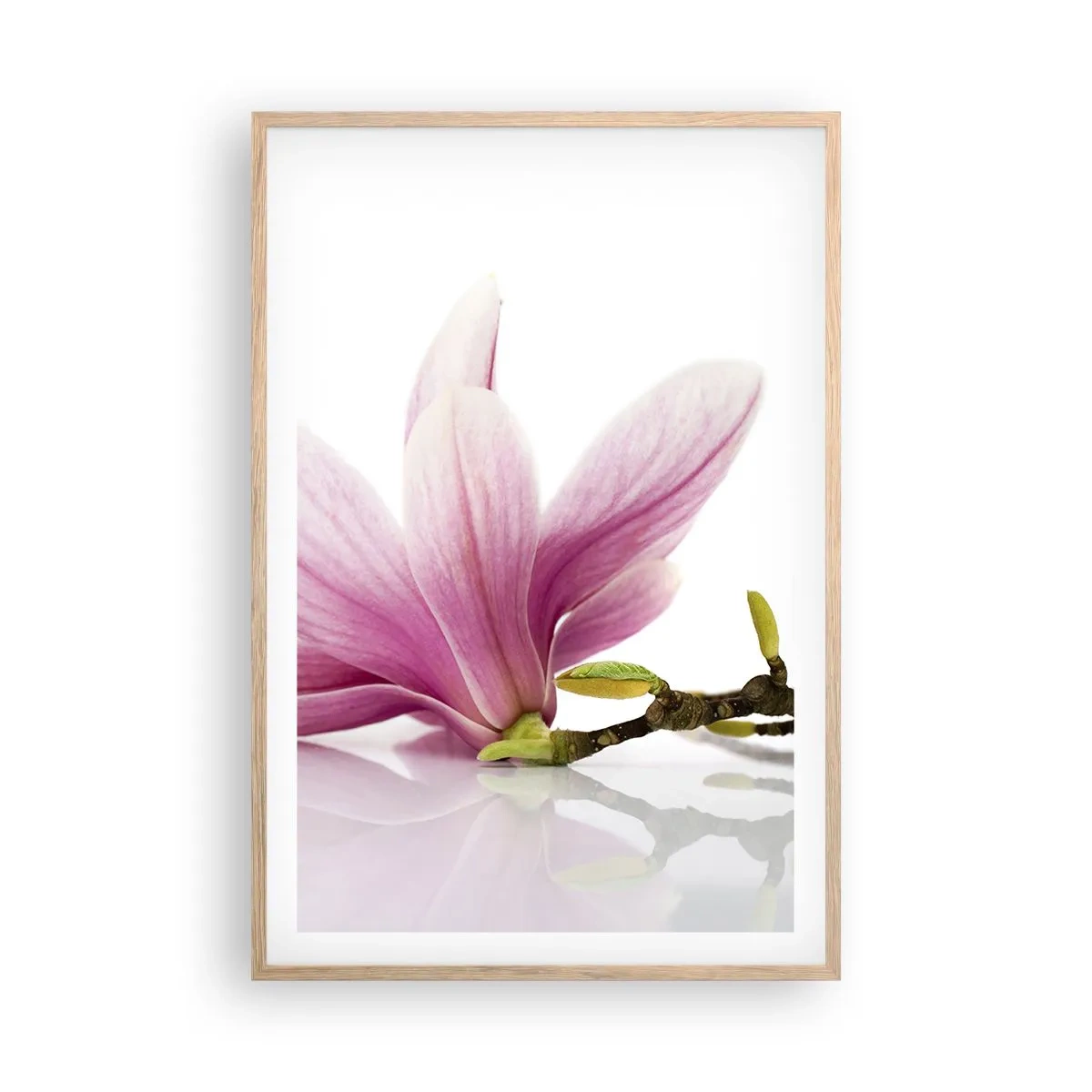 Póster en marco roble claro - Suave como un soplo de primavera - 61x91 cm