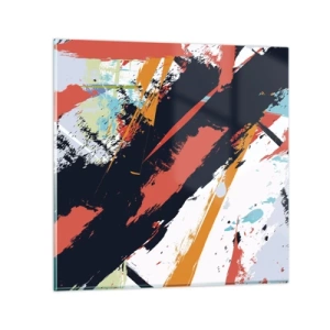 Cuadro sobre vidrio - Impresiones sobre Vidrio - Composición dinámica - 40x40 cm