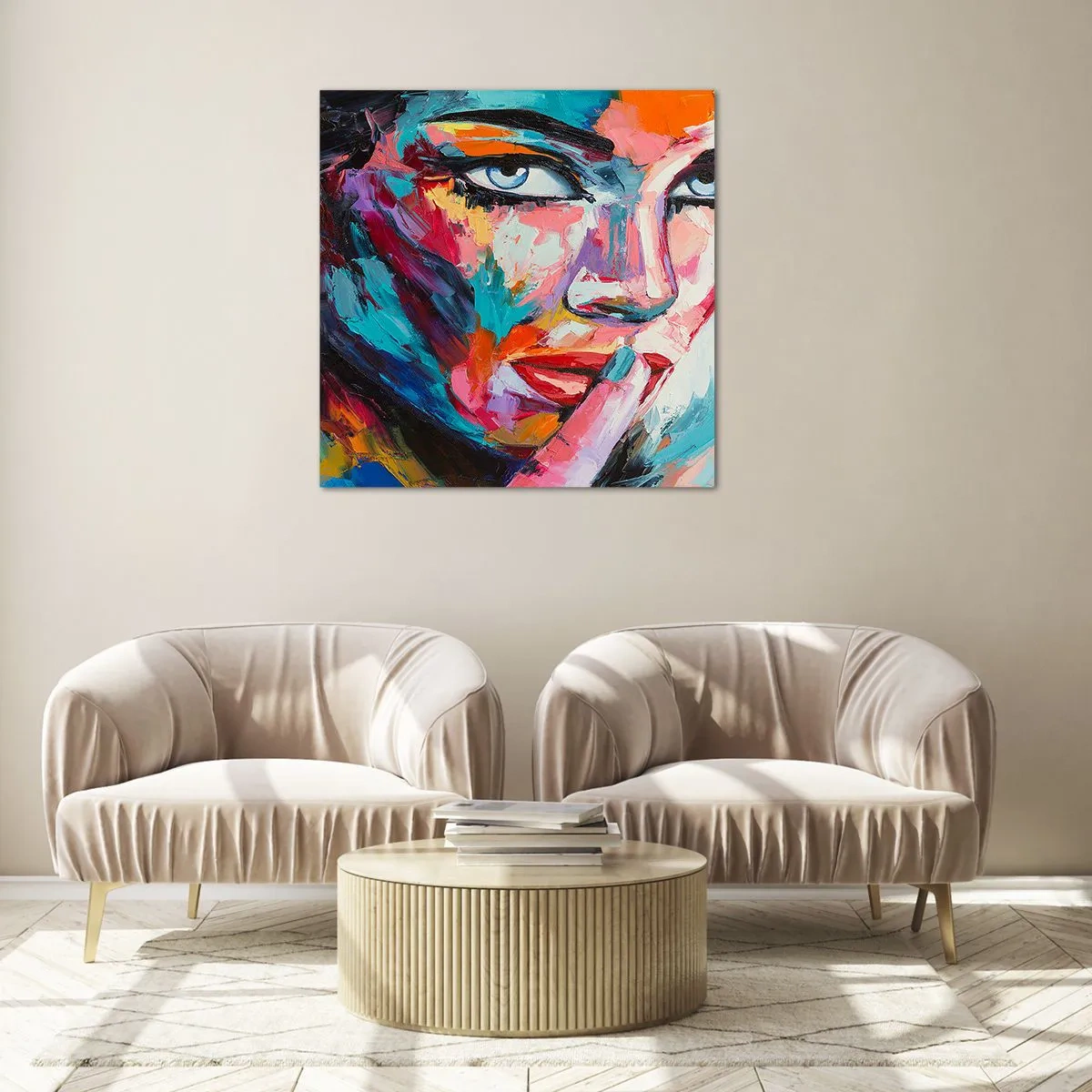 Cuadro sobre vidrio - Impresiones sobre Vidrio - Nuestro primer secreto - 40x40 cm