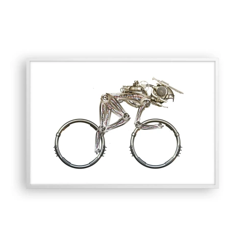 Póster en marco blanco - Una magnífica máquina - 91x61 cm