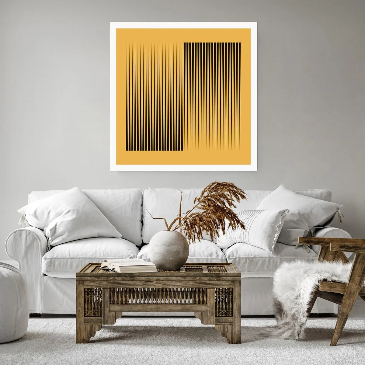 Póster - Cuadrado de opuestos - 60x60 cm