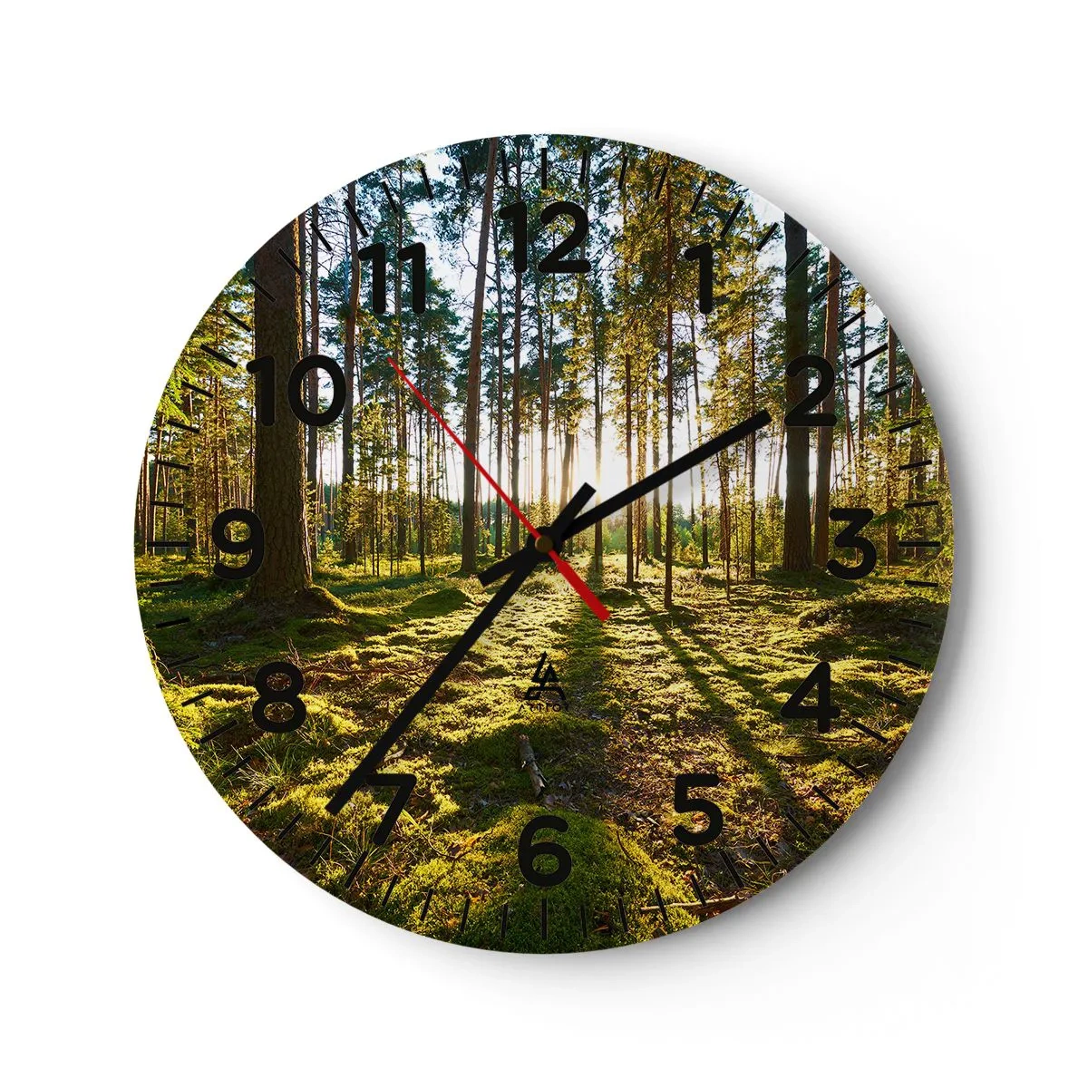 Reloj de pared - Reloj de vidrio - ...Más allá de los siete bosques - 30x30 cm