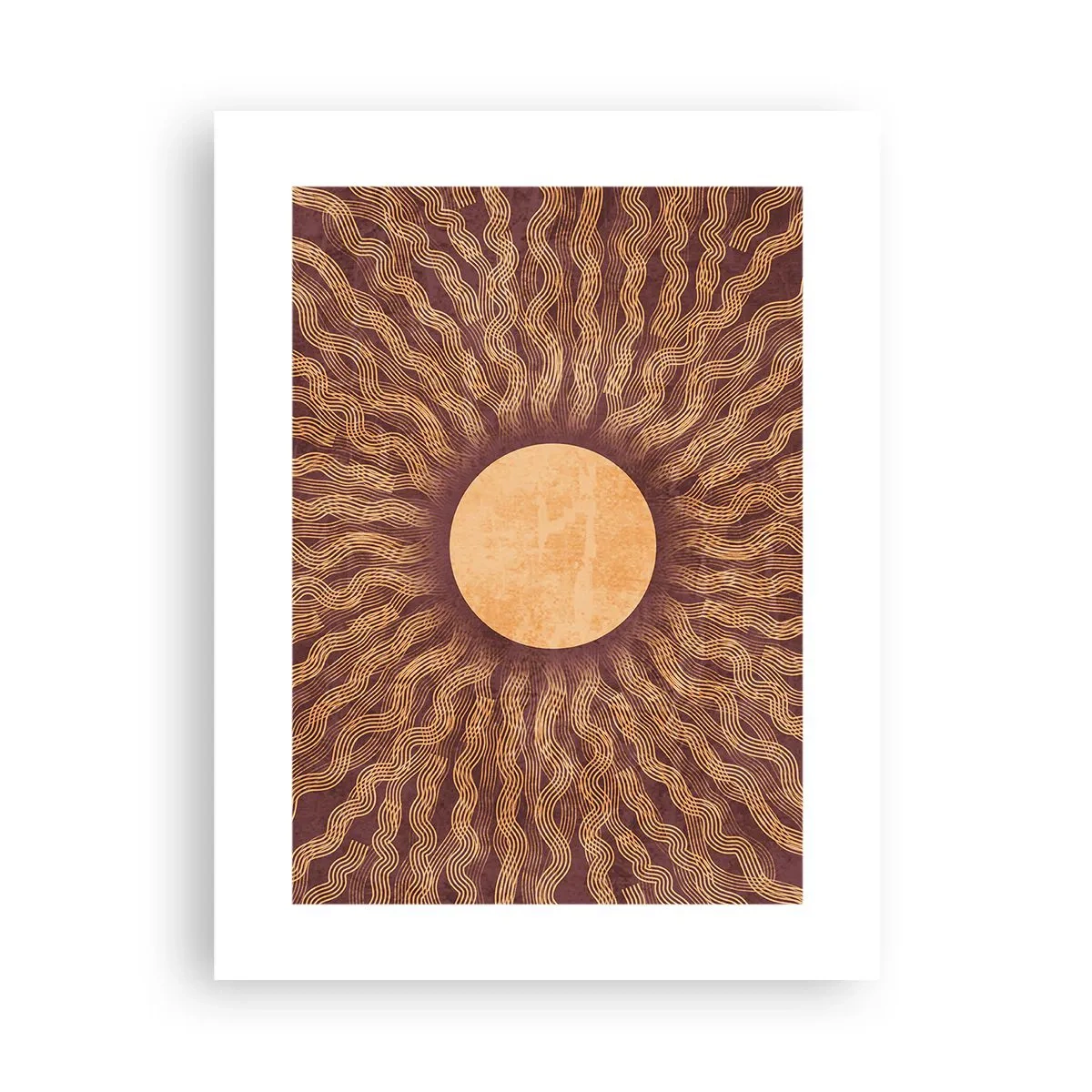 Póster - Icono del sol - 30x40 cm