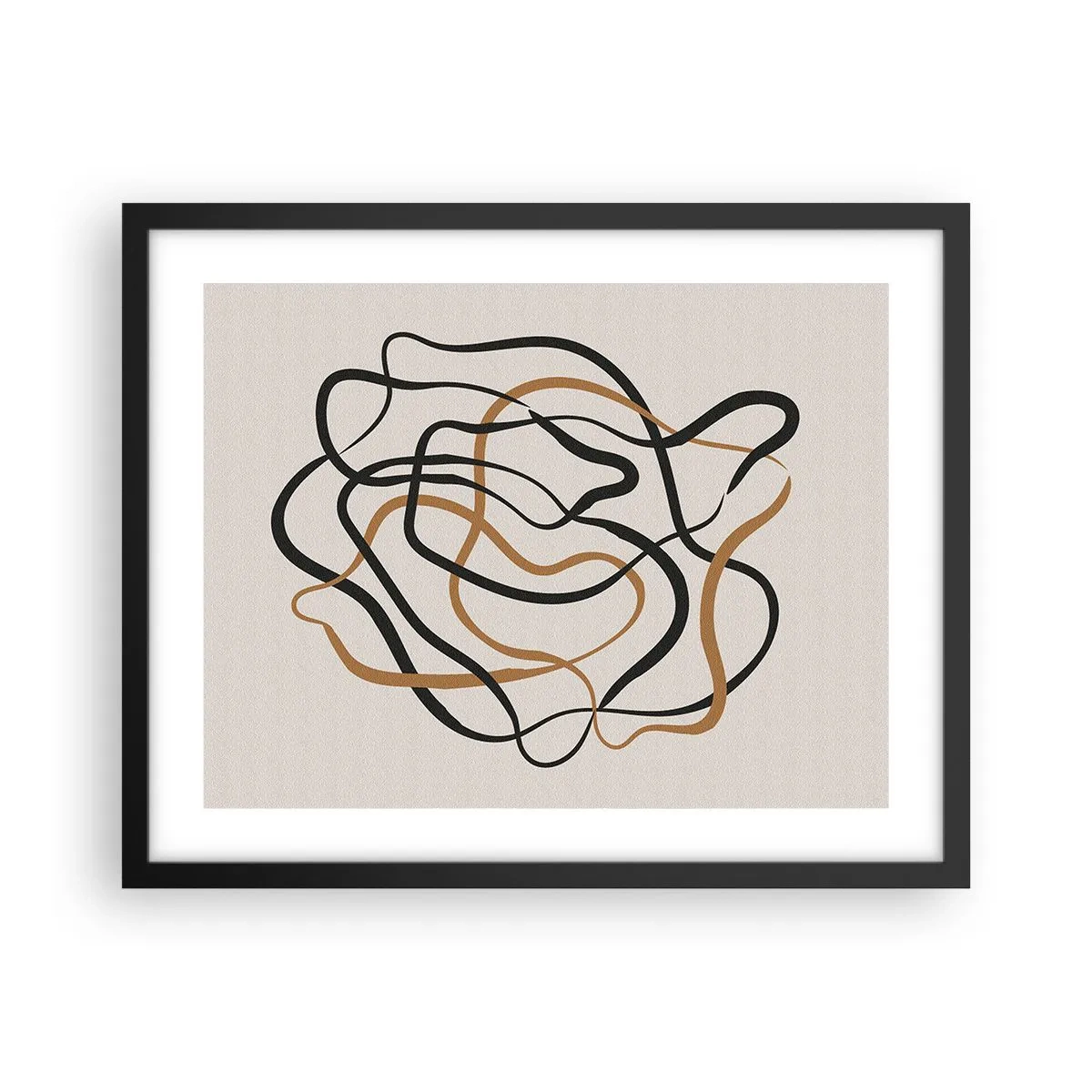 Póster en marco negro - Todo ha salido mal - 50x40 cm