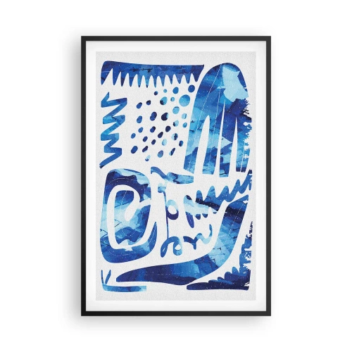 Póster en marco negro - Vuelta a las raíces - 61x91 cm