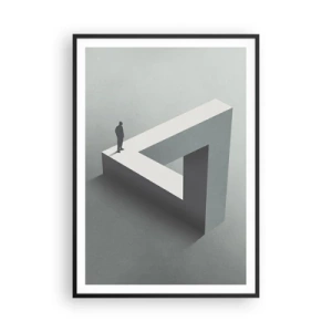Póster en marco negro - Y, sin embargo, es posible - 70x100 cm