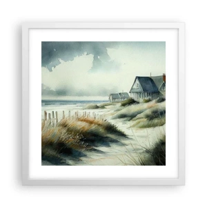 Póster en marco blanco - Lejos del bullicio - 40x40 cm