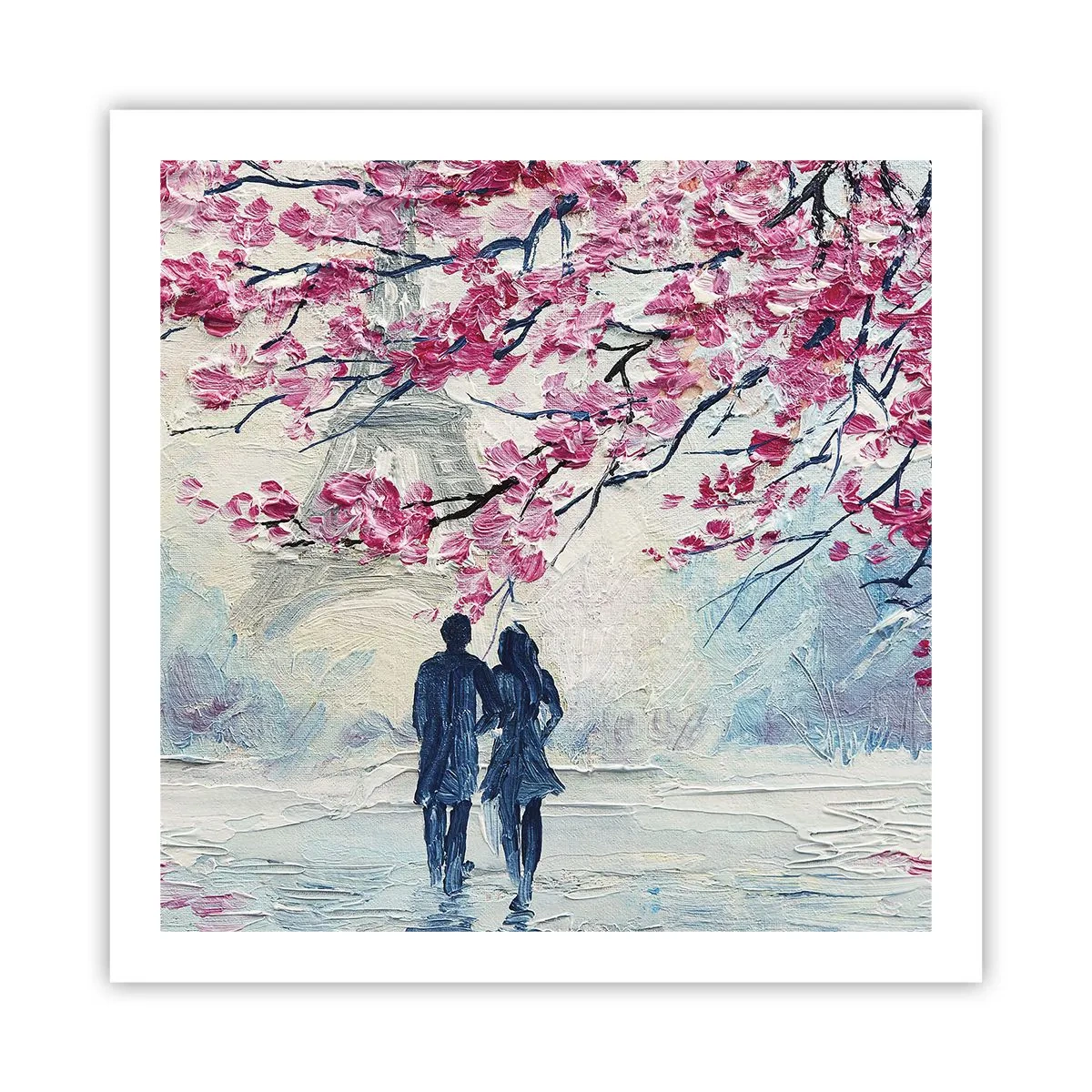 Póster - Un paseo romántico - 60x60 cm