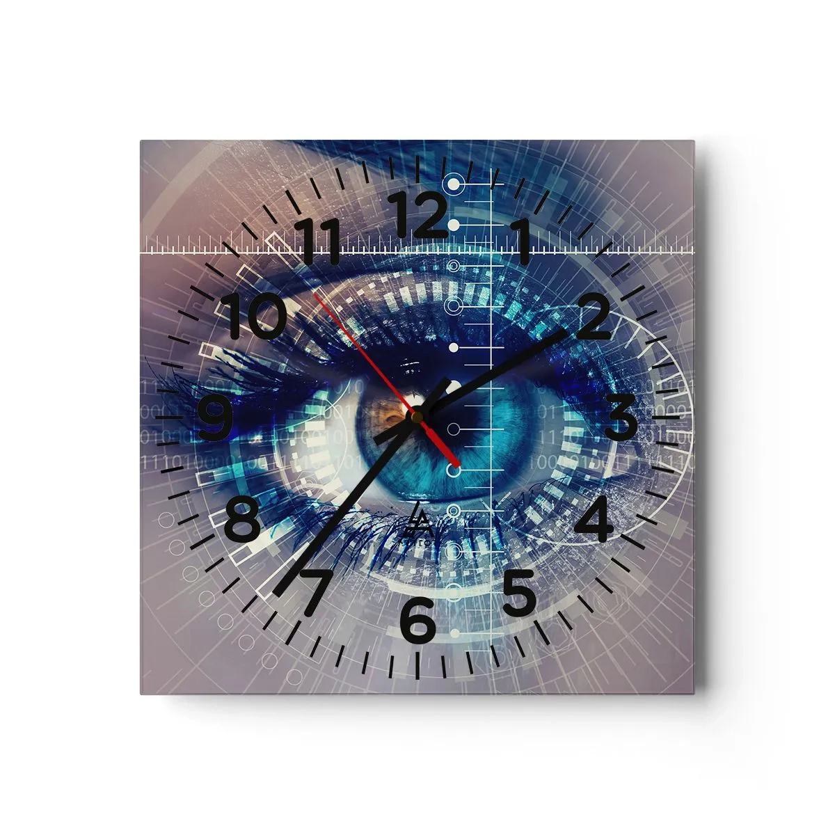 Reloj de pared - Reloj de vidrio - Crees que me conoces - 40x40 cm