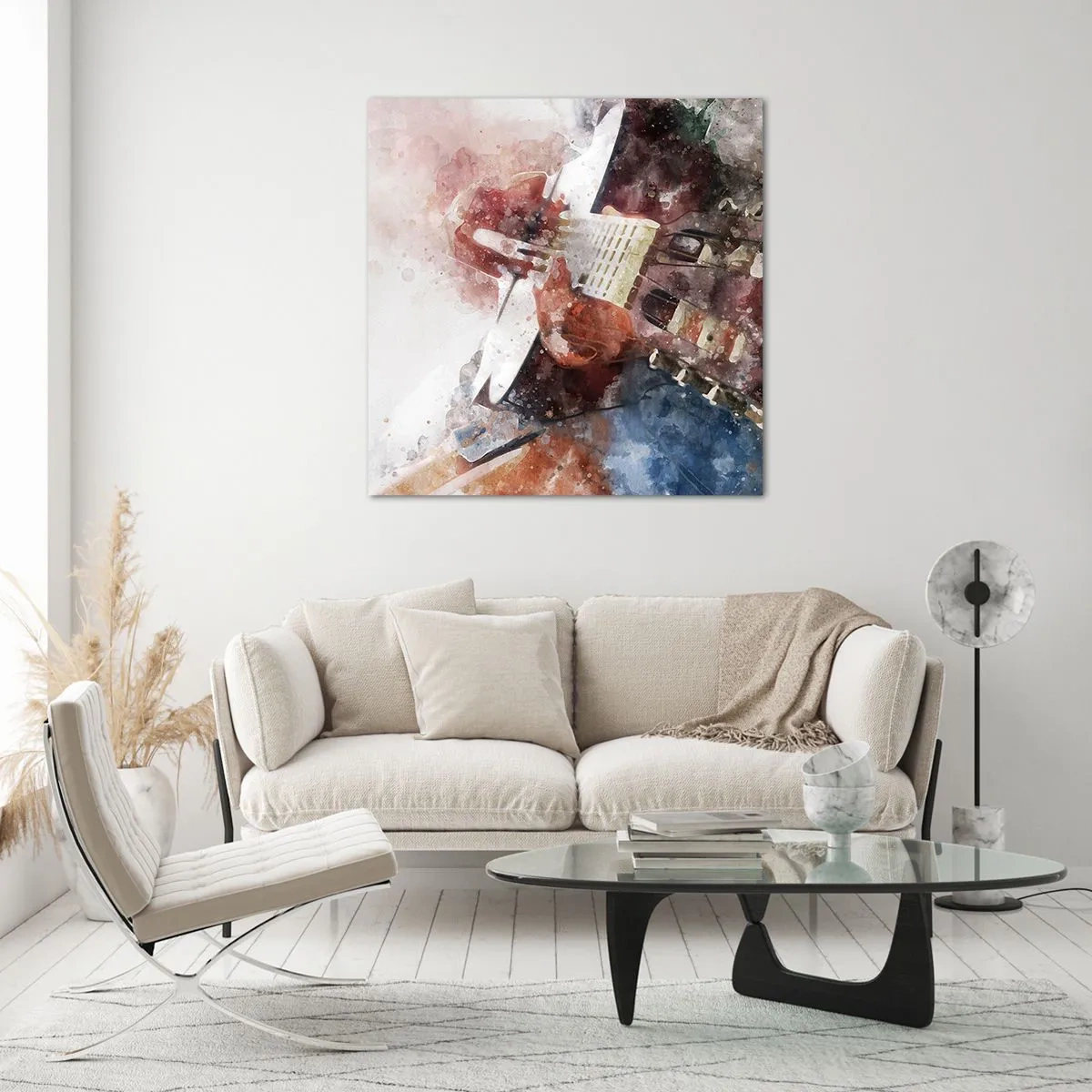 Cuadro sobre vidrio - Impresiones sobre Vidrio - ¿Y qué opinas? - 60x60 cm