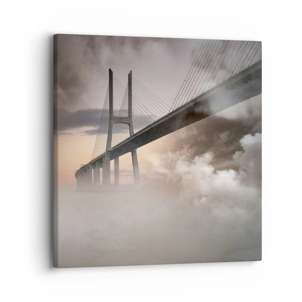 Cuadro sobre lienzo - Impresión de Imagen - Junto al río que no existe - 30x30 cm