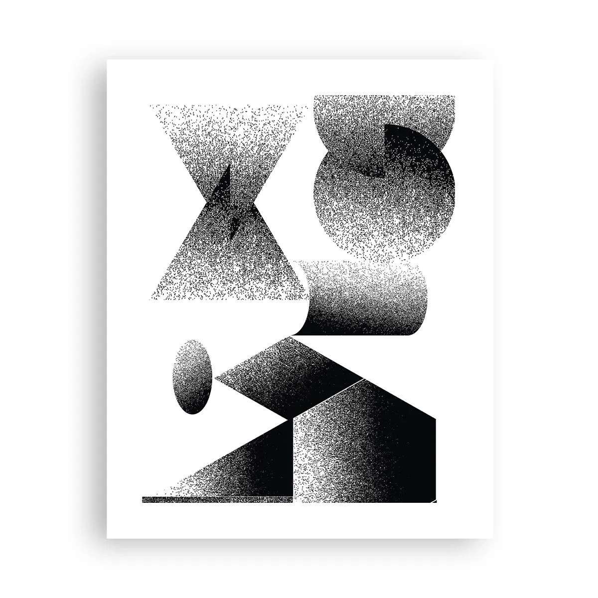 Póster - Ángulos y óvalos - 40x50 cm