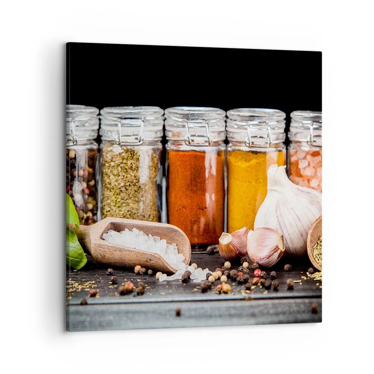 Cuadro sobre lienzo - Impresión de Imagen - Para que la vida sepa bien - 50x50 cm