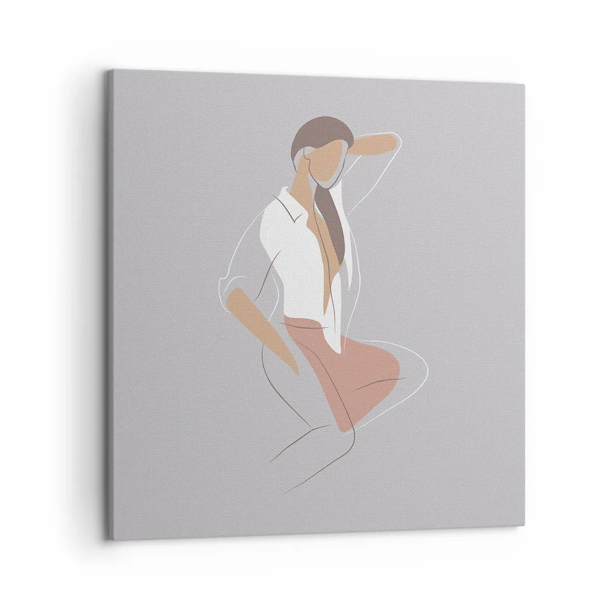 Cuadro sobre lienzo - Impresión de Imagen - Un esbozo de encanto - 50x50 cm