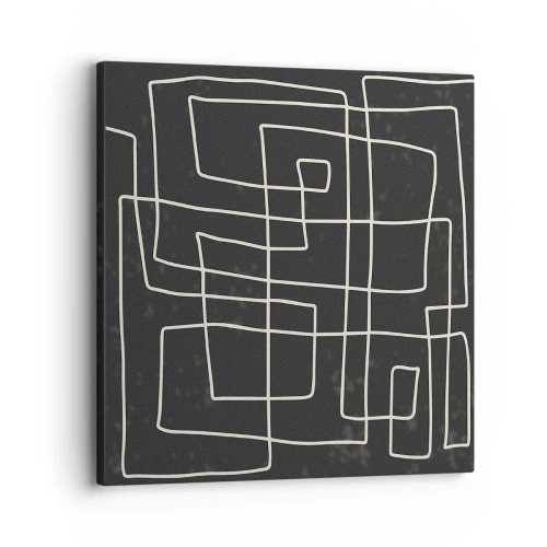 Cuadro sobre lienzo - Impresión de Imagen - No es tan sencillo - 30x30 cm