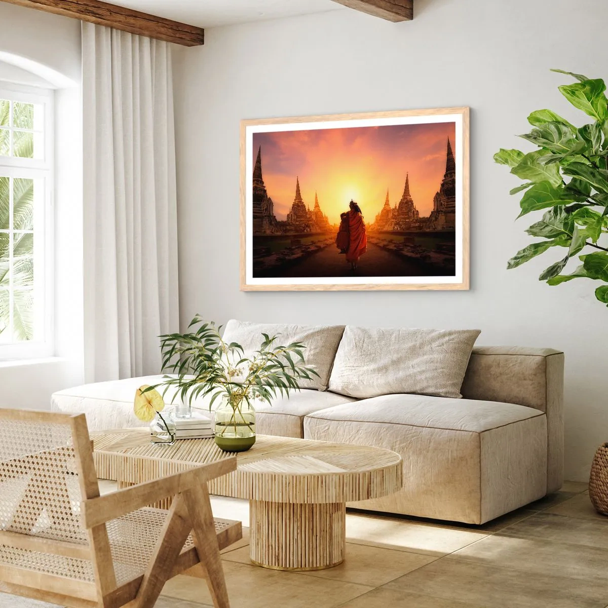 Póster en marco roble claro - En paz por la eternidad - 70x50 cm